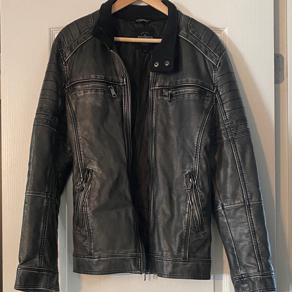 Men's Classic Soft Black Leather Jacket